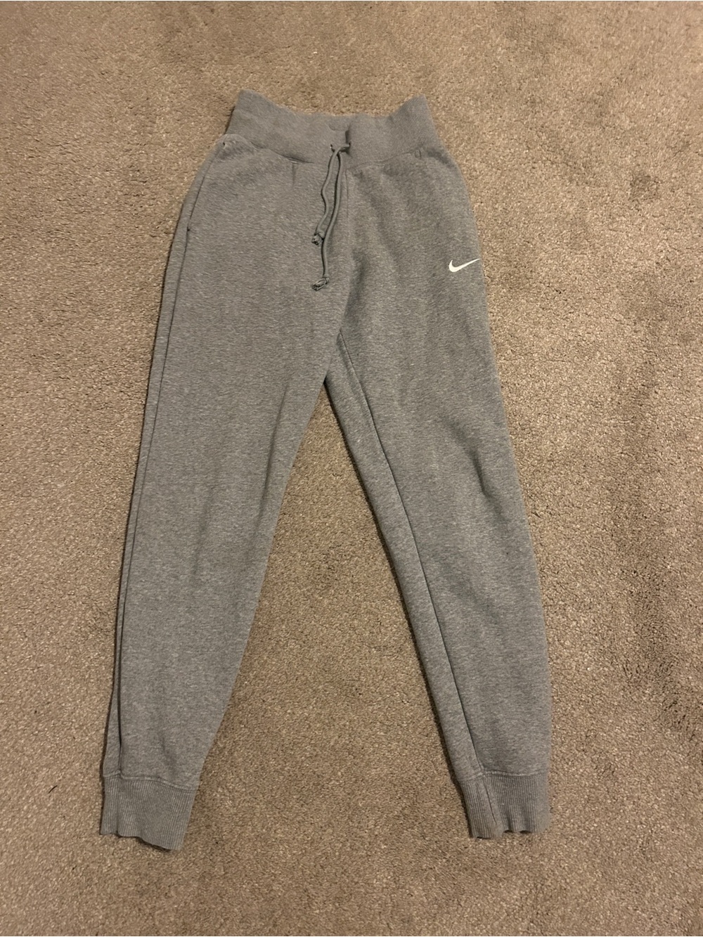 Nike Unisex Gray Fleece Jogger Pants